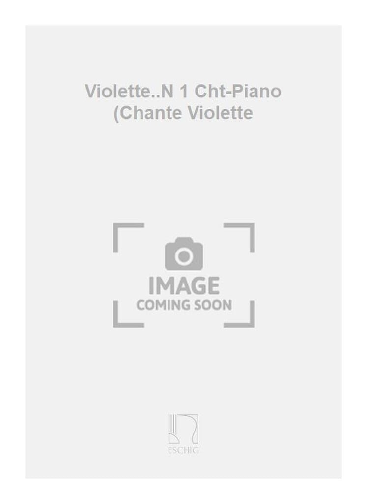 Violette..N 1 Cht-Piano (Chante Violette